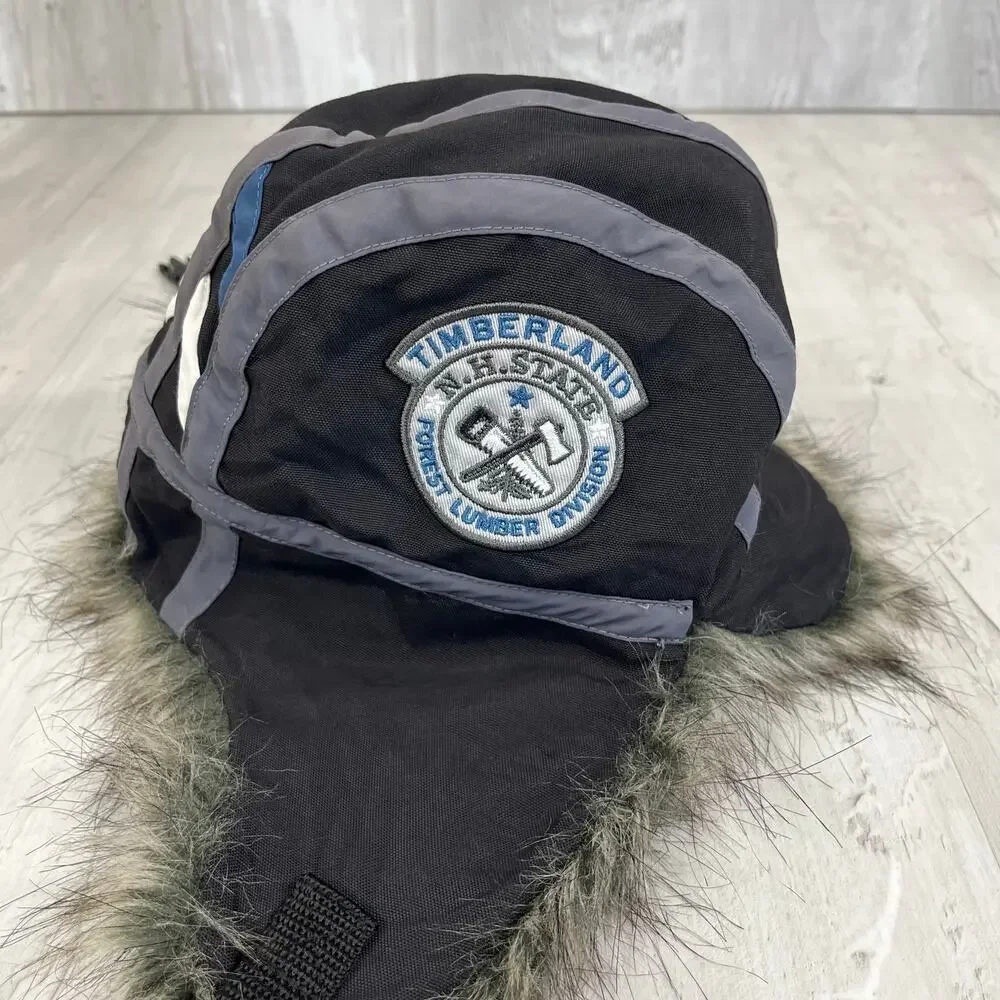 Timberland N.H. State Forest Lumber Division Faux Fur Kids Trapper Hat